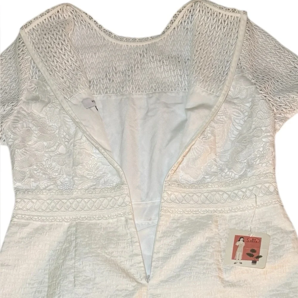 Reiss Freyda Short Sleeve Lace Dress Size 12 PLEASE READ